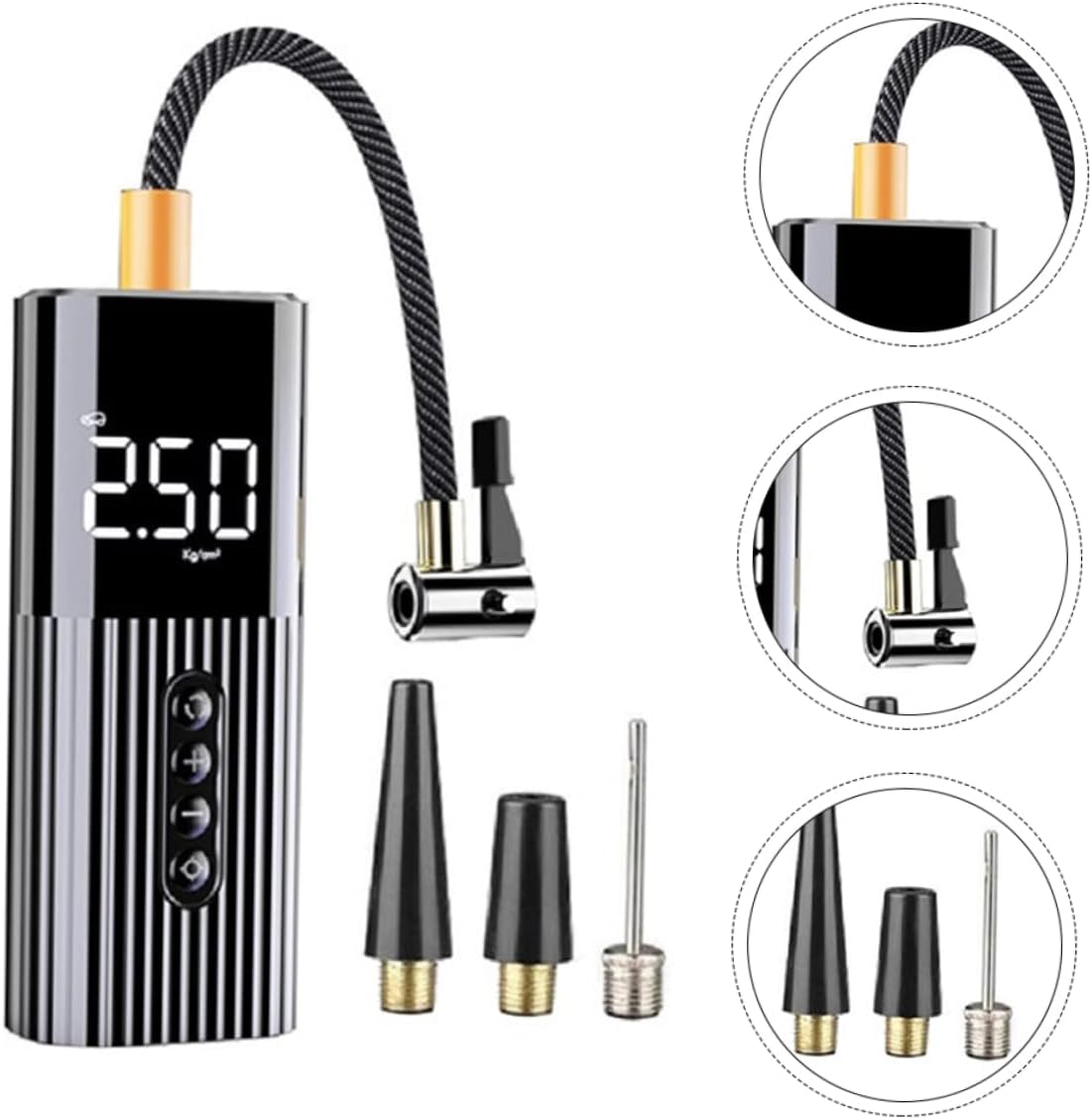 امبومب رياح لاسلكي للسيارات الصغيرة بشاشة رقمية وتصميم انيق