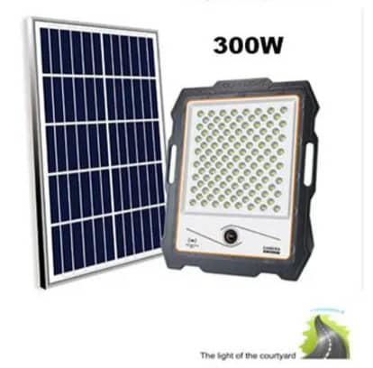 مصباح الطاقة الشمسية السحري مزود بكاميرا مع الأضواء الكاشفة مع محس حركة 300w