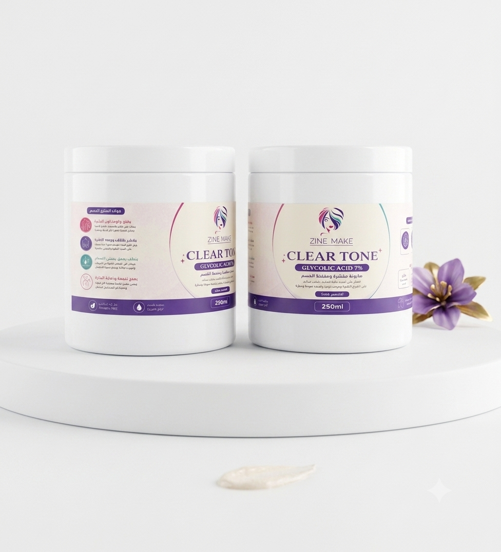 صابونية CLEAR TONE المقشرة والمفتحة للجسم